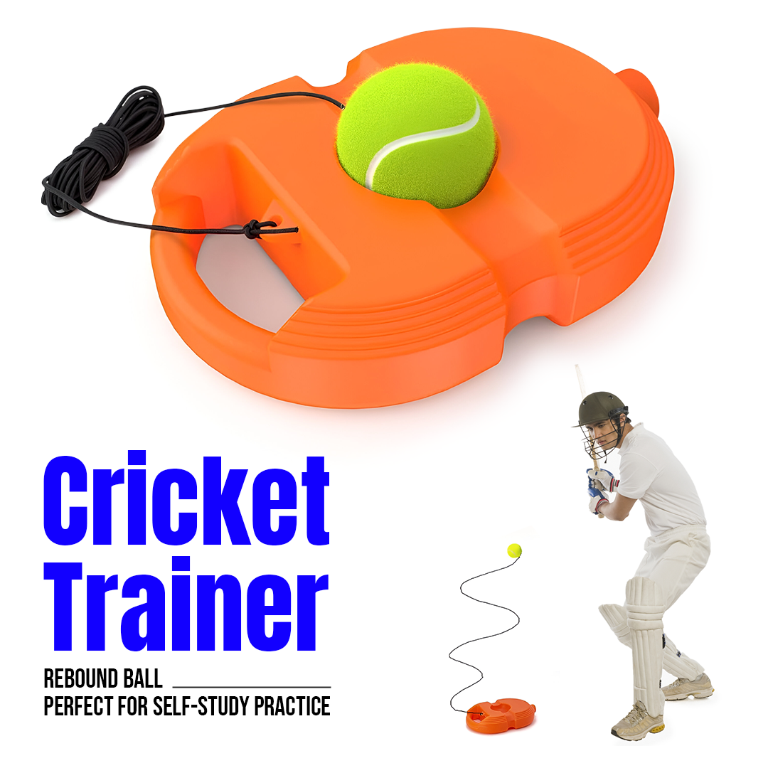 Cricket Trainer Rebound Ball || Self Cricket Practice Training Tool for Adults & Kids