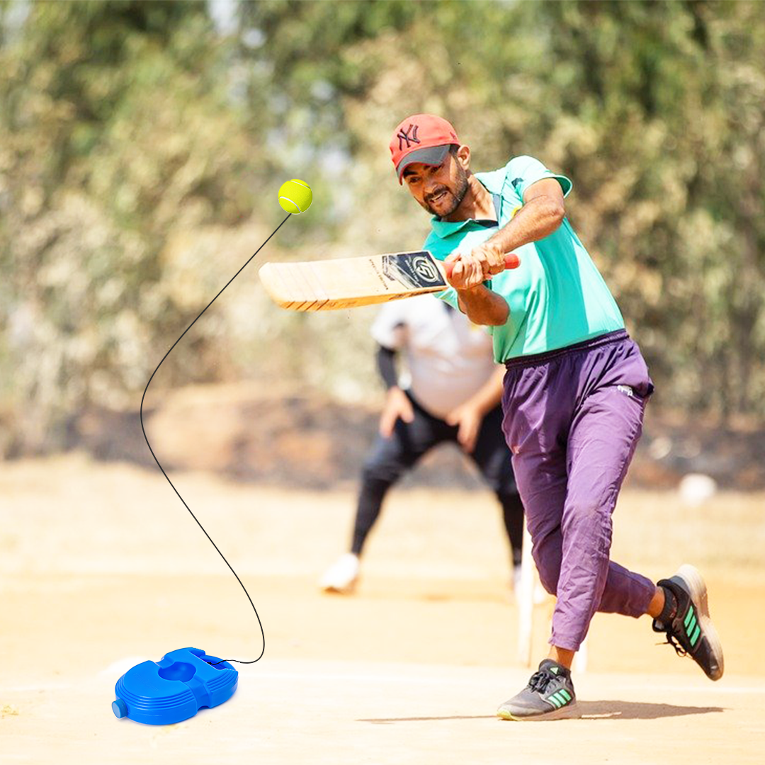 Cricket Trainer Rebound Ball || Self Cricket Practice Training Tool for Adults & Kids