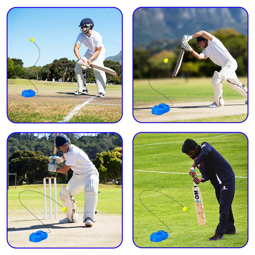 Cricket Trainer Rebound Ball || Self Cricket Practice Training Tool for Adults & Kids