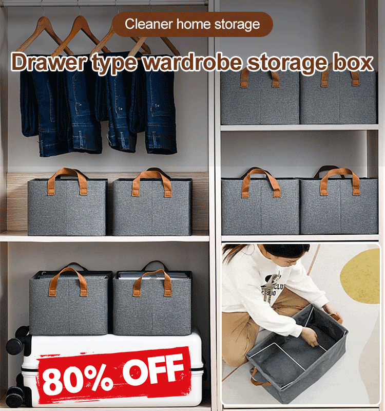 Foldable Cloth Storage Basket (Stainless Steel Frame) (Pack of 2)