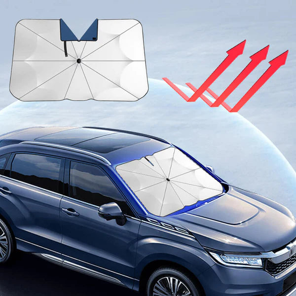 Car Windshield Sun Shade Umbrella - Heat Insulation Protection | Auto Windshield Covers for Most Cars