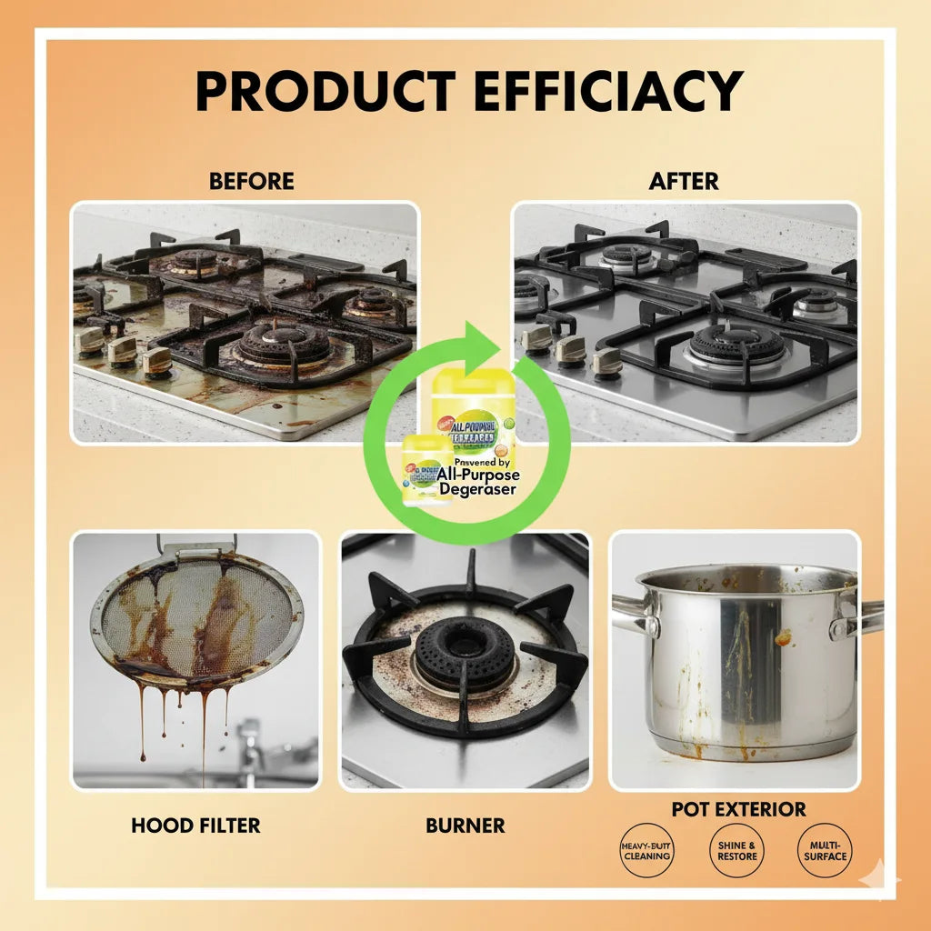 All Purpose 3-in-1 Kitchen Cleaner & Degreaser - Buy 1 Get 1 Free - Limited time!