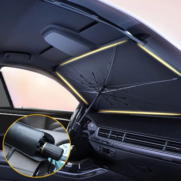 Car Windshield Sun Shade Umbrella - Heat Insulation Protection | Auto Windshield Covers for Most Cars