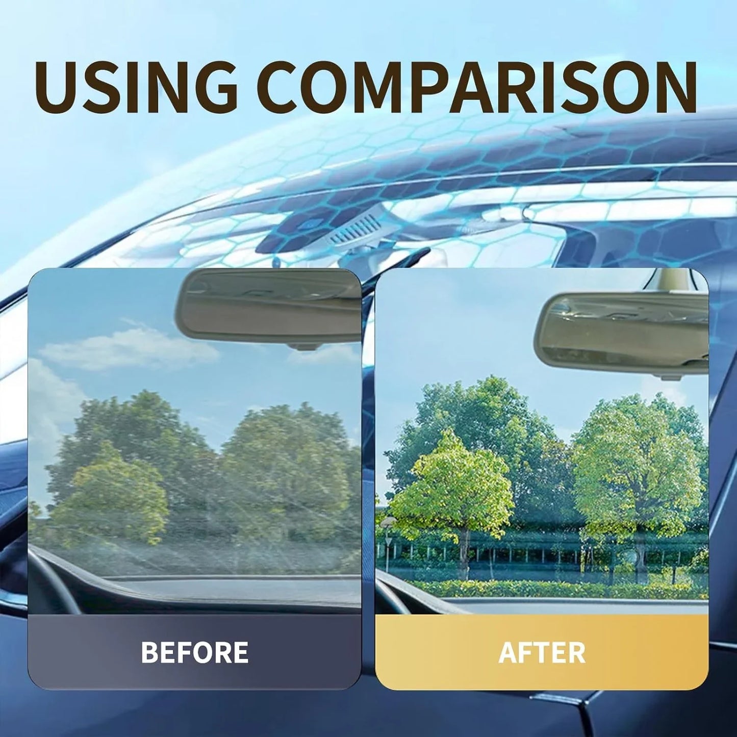Powerful Windshield Cleaner for Both Home and Car Use (Star rating ⭐⭐⭐⭐4.9/5 )