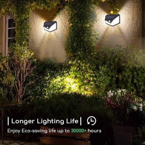 Solar Lights-Bright Solar Wireless Security Motion Sensor 100 Led Night Light