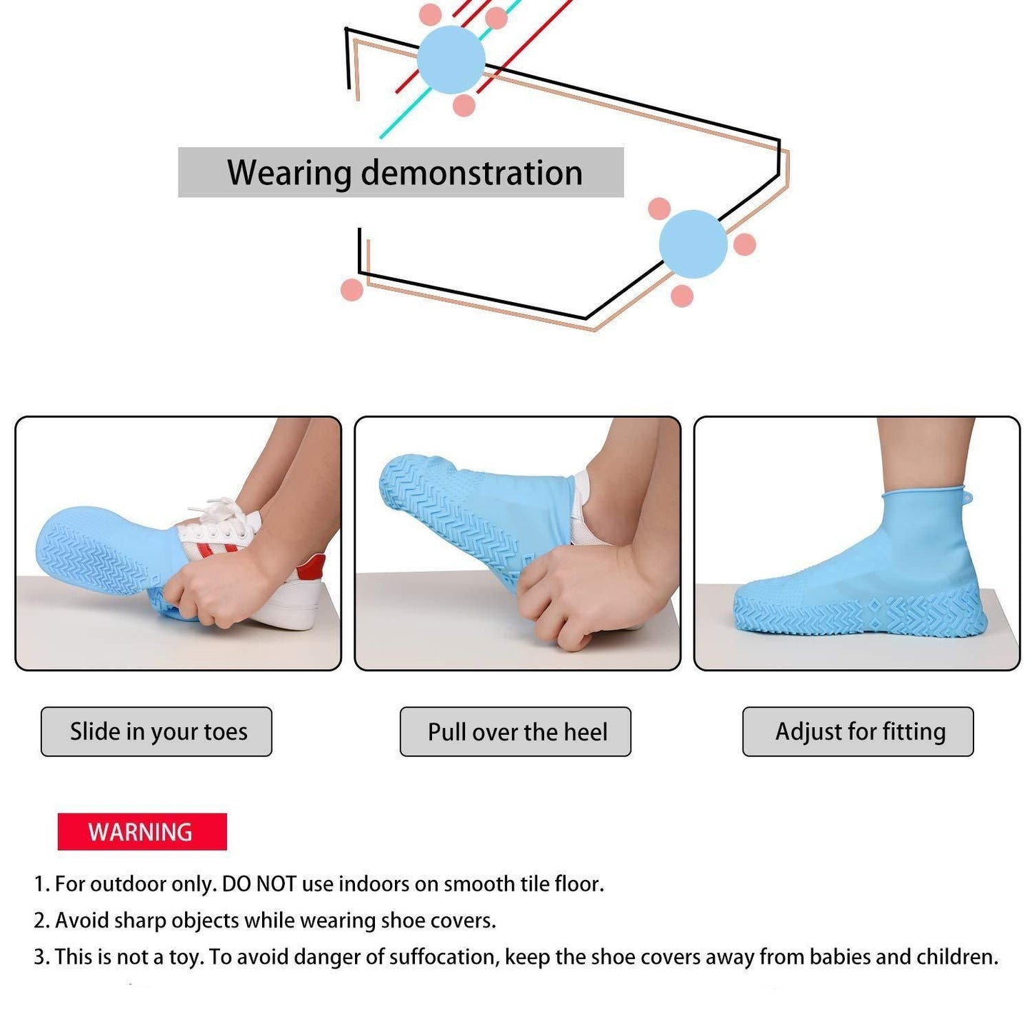 Reusable Waterproof Silicone Shoe Cover (50% Off Now)
