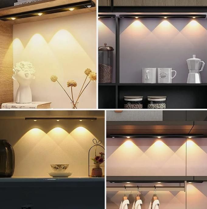 LED PIR Motion Sensor Cabinet Light β USB Rechargeable, Wireless Under-Cabinet Lighting