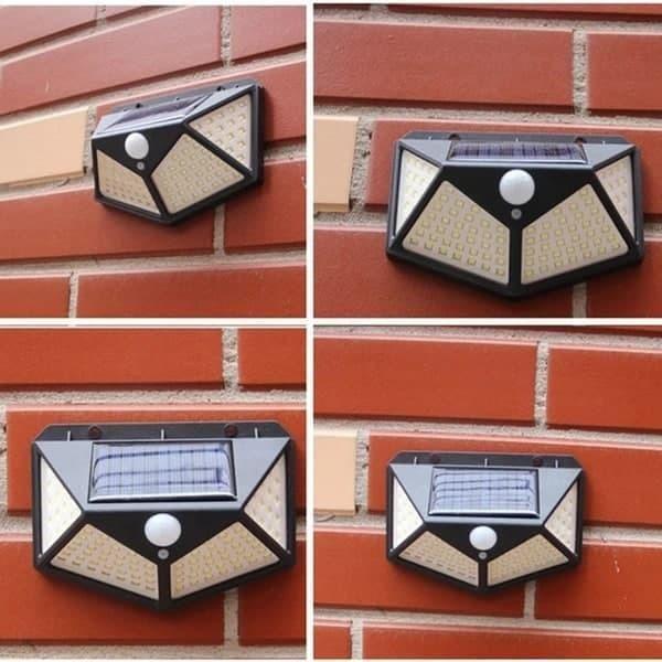 Solar Lights-Bright Solar Wireless Security Motion Sensor 100 Led Night Light