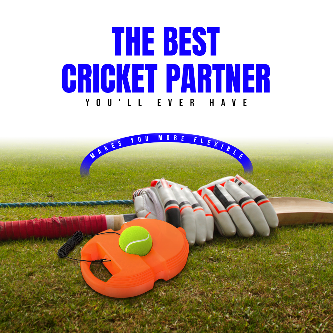 Cricket Trainer Rebound Ball || Self Cricket Practice Training Tool for Adults & Kids