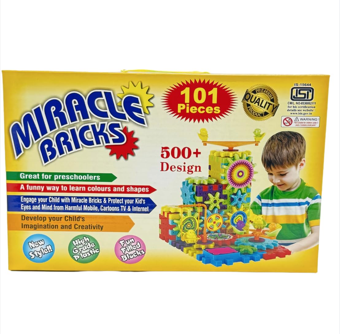 DIY Rotating Building Blocks (101 Pieces & 500+ Designs)