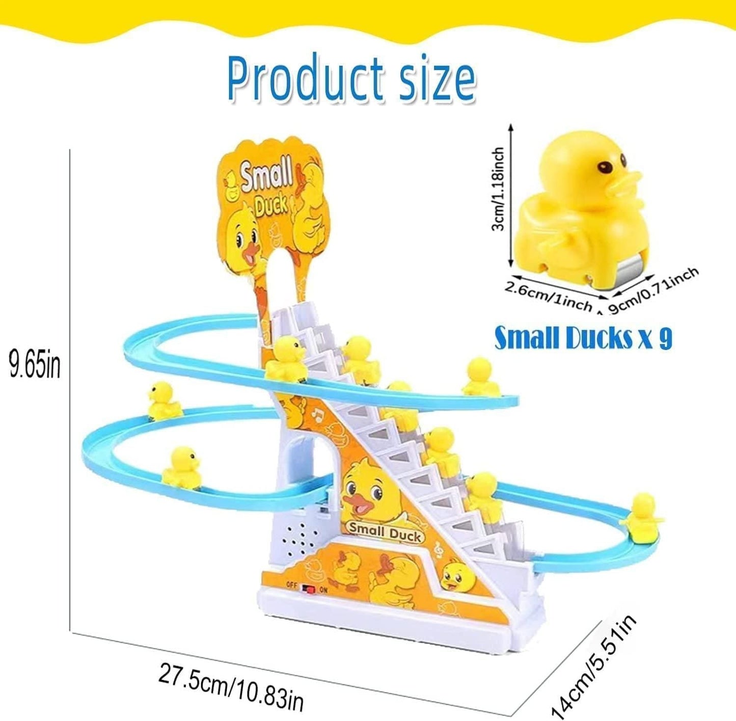 Stair Climbing Ducklings Race Track Set
