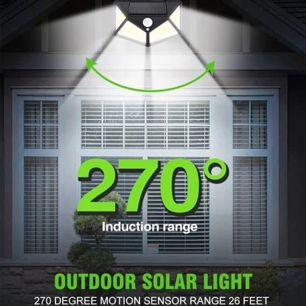 Solar Lights-Bright Solar Wireless Security Motion Sensor 100 Led Night Light