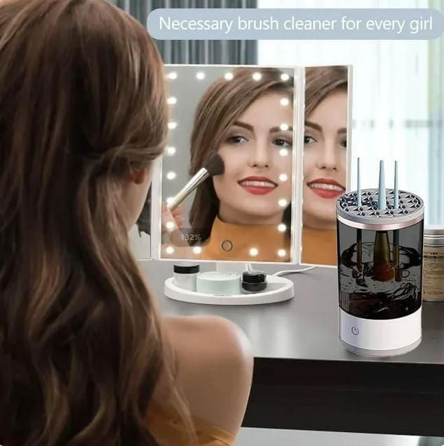 3-in-1 Smart Automatic Electric Makeup Brush Cleaner