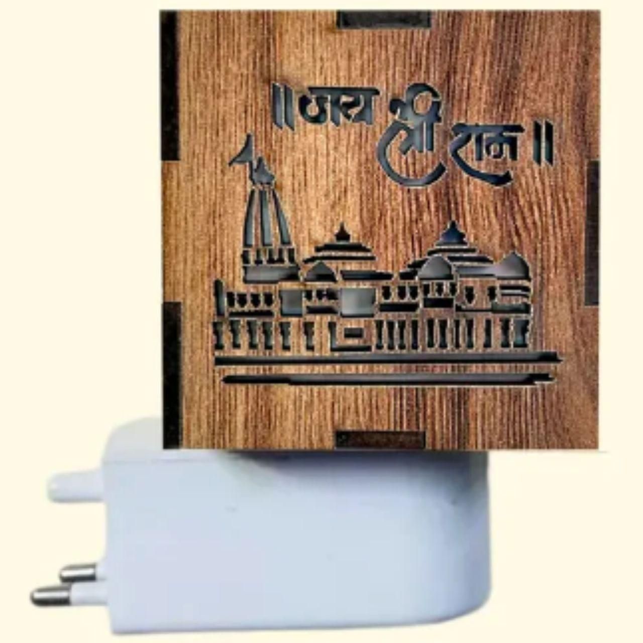 3-in-1 Ayodhya Ram Mandir Engraved Electric Aroma Burner & Night lamp
