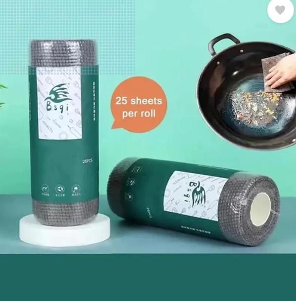 🎁 Buy 1 Get 1 FREE: Microfiber Cleaning Cloth Roll | Streak-Free Shine