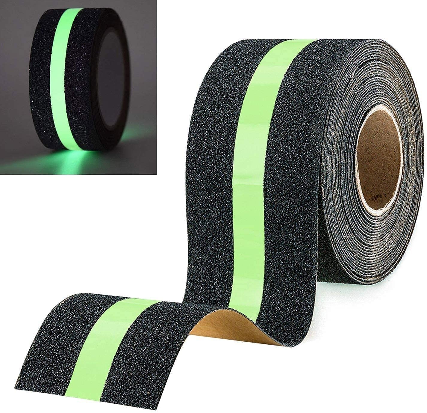 Glow-in-the-Dark Anti-Slip Tape for Stairs & Slippery Surfaces – Heavy-Duty Self-Adhesive Safety Grip Strip (Indoor & Outdoor Use) (5 Mtr)