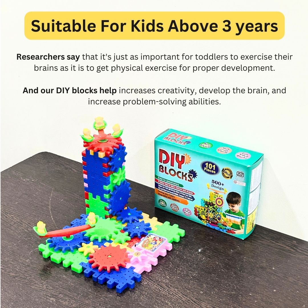 DIY Rotating Building Blocks (101 Pieces & 500+ Designs)