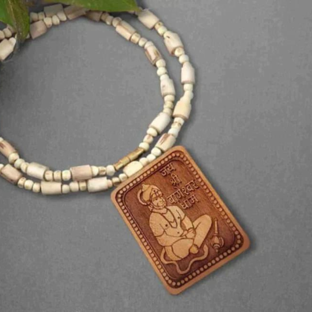 Bageshwar Dham Tulsi Mala (100% Original Tulsi beads) ( Buy 1 Get 1 Free )