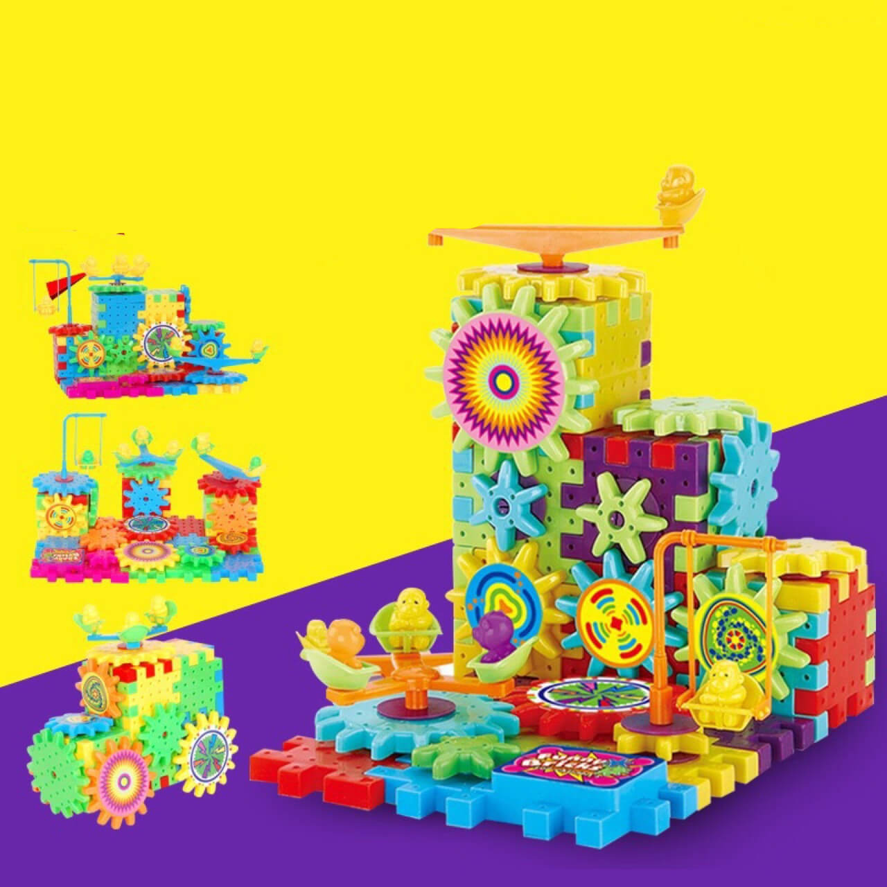 DIY Rotating Building Blocks (101 Pieces & 500+ Designs)