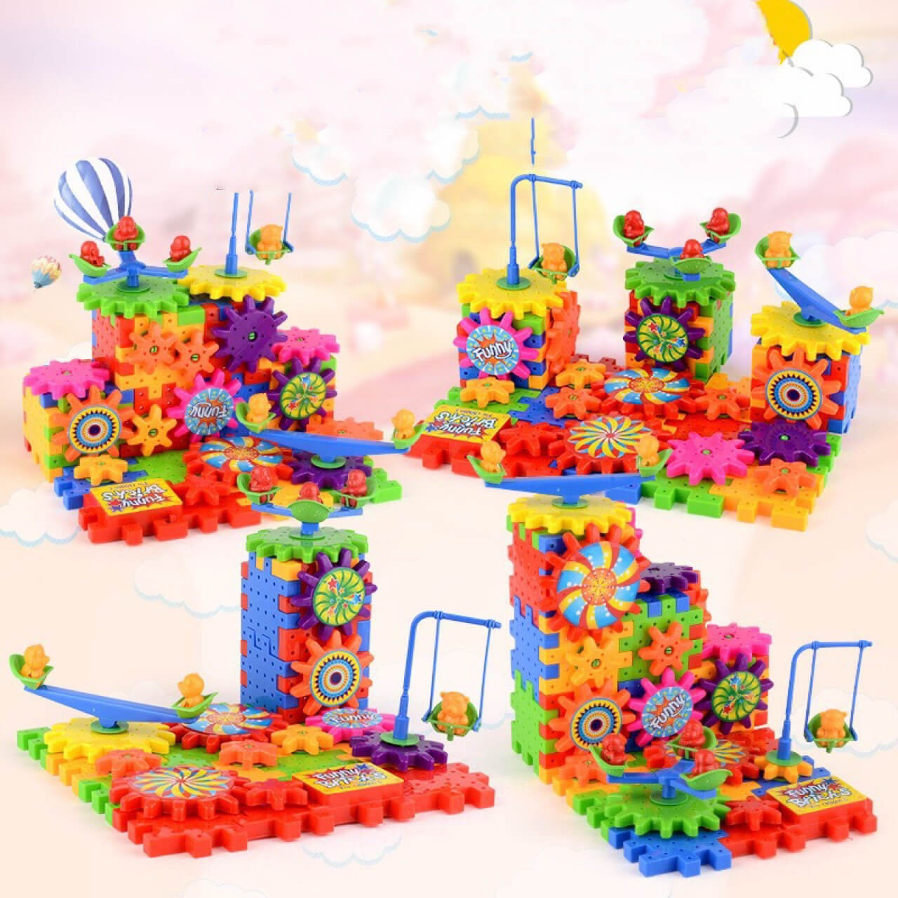 DIY Rotating Building Blocks (101 Pieces & 500+ Designs)