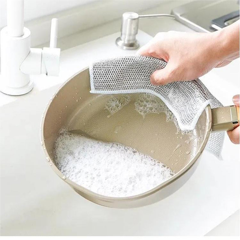 Multipurpose Non-Scratch Dish washing Cloths Pack of 10 (5 ખરીદો 5 મફત મેળવો)