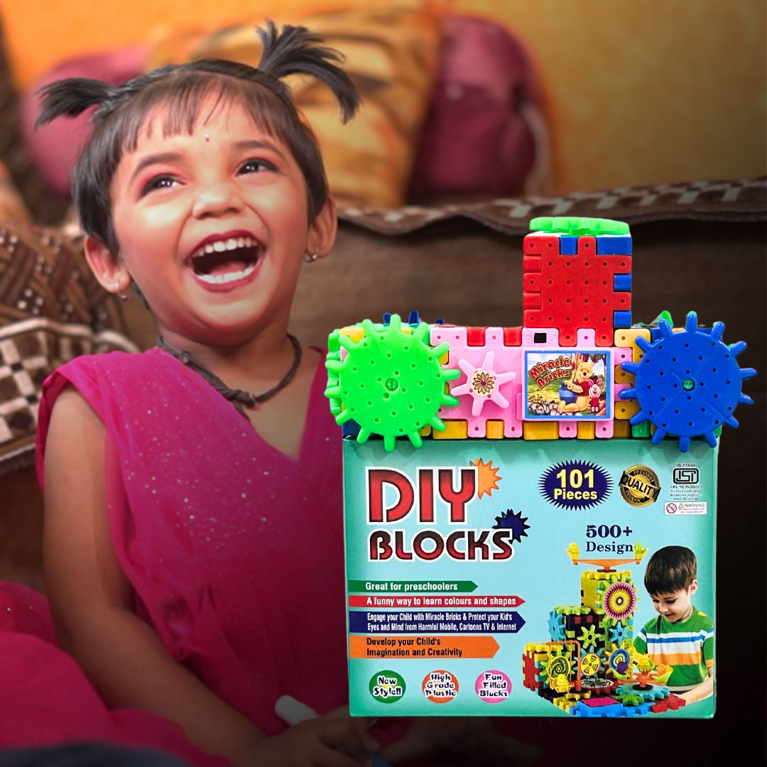 DIY Rotating Building Blocks (101 Pieces & 500+ Designs)