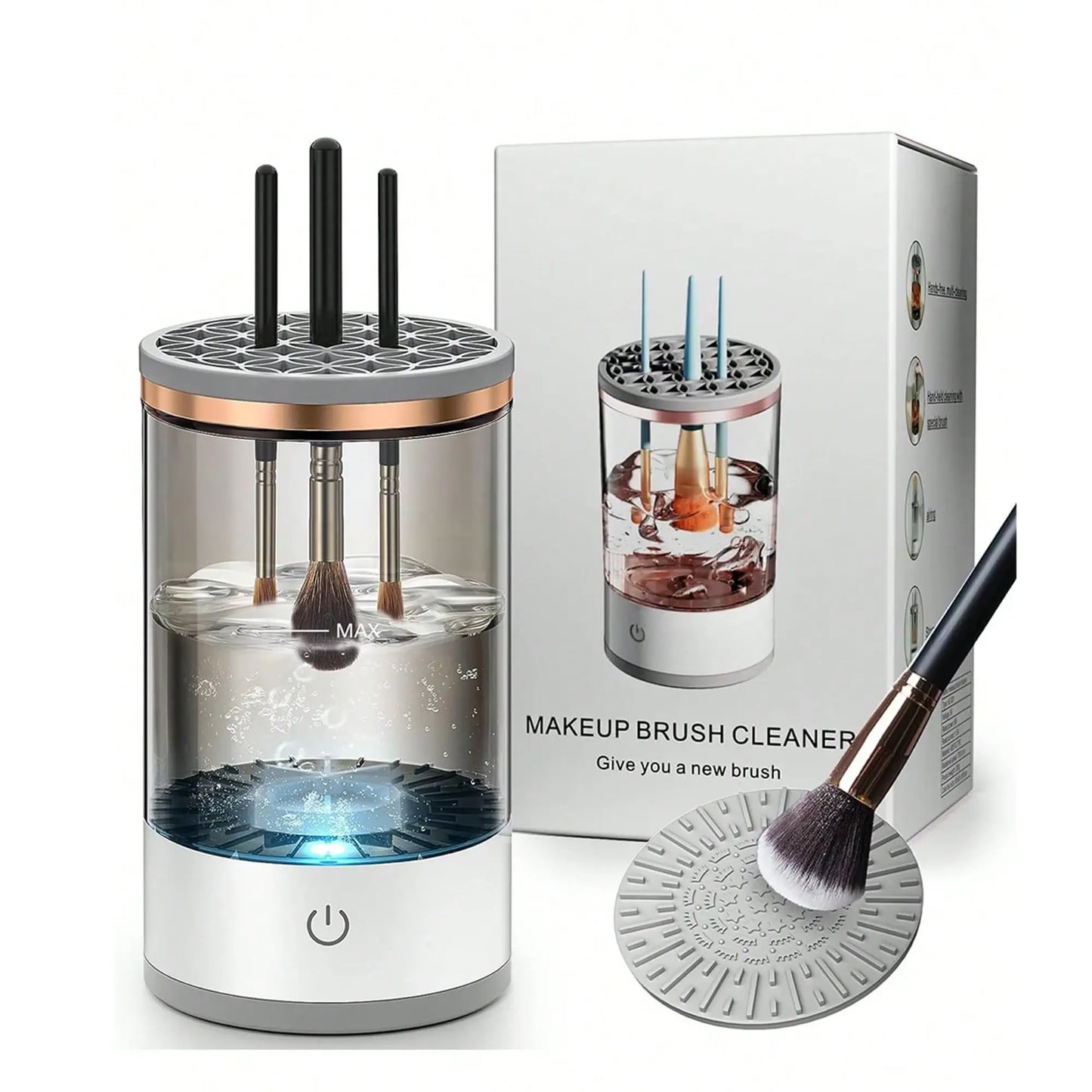 3-in-1 Smart Automatic Electric Makeup Brush Cleaner