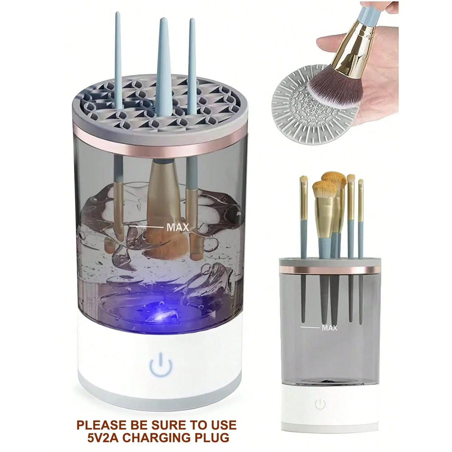 3-in-1 Smart Automatic Electric Makeup Brush Cleaner