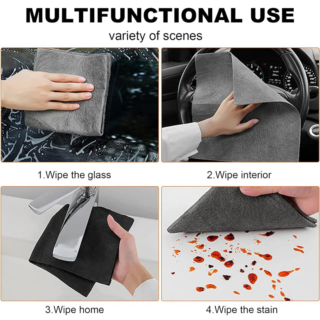 Ultra Absorbent Magic Cleaning Cloth 🧼✨(Buy 5 Get 5 Free🔥🔥)
