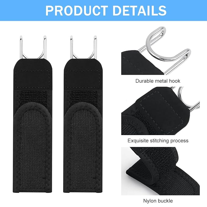 Buckleless Belt Hook Tactical Metal Hook Elastic Belt PACK OF 2