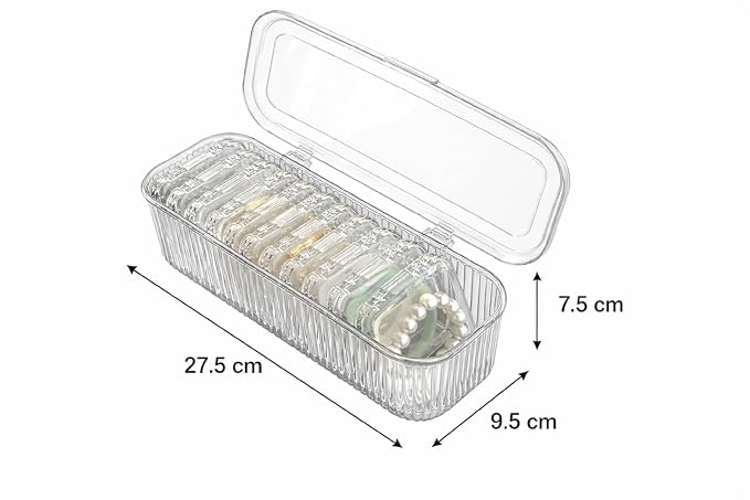 Acrylic Jewelry Organizer Box Set( 10 psc )