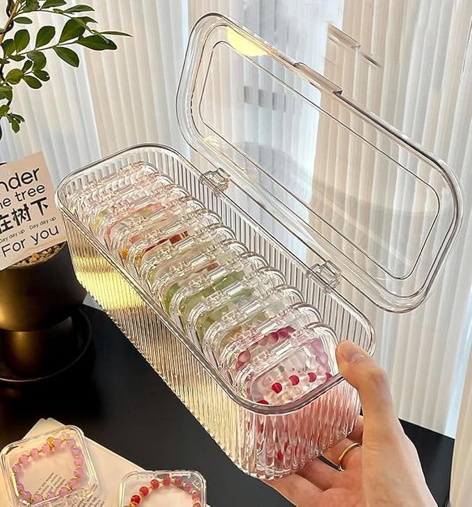 Acrylic Jewelry Organizer Box Set( 10 psc )