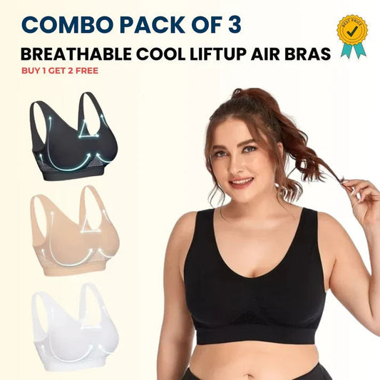 🌸 Air-Lift-up Comfort Bra: Everyday Elegance 🌸 - (Buy 1 Get 2 Free)