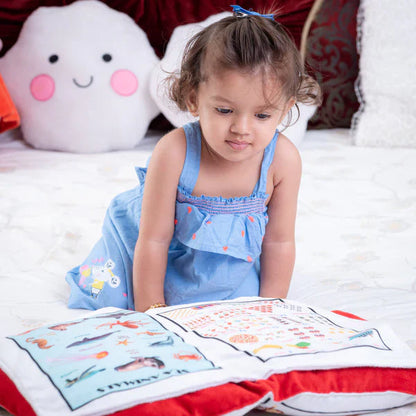 Baby Learning Cushion Pillow Book - Early Learning Development