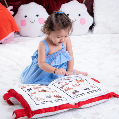 Baby Learning Cushion Pillow Book - Early Learning Development