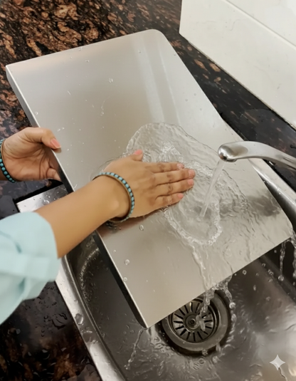 Chefinox™ Anti-Bacterial Stainless Steel Cutting Board (35x31cm) - 50% Off Today Only!