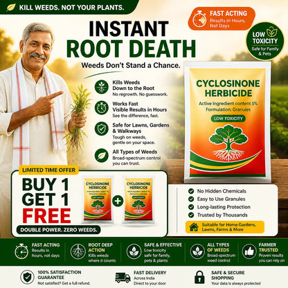 Cyclosinone Herbicide Granules - Buy 1 Get 1 Free
