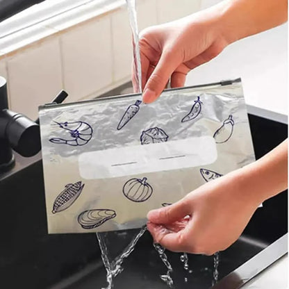 Reusable Aluminum Foil Ziplock Storage Bags (Pack Of 20)