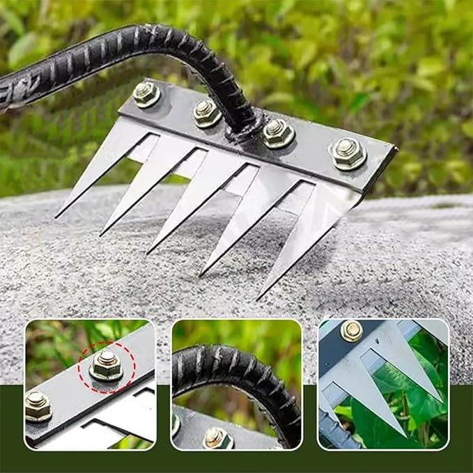 TerraClaw Pro™ - 5 Teeth Carbon Steel Weeding Tool🌱 | Flat 50% Off 🔥