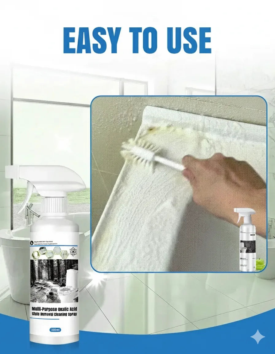 Multi-Purpose Stain Remover Spray with Oxalic Acid | 300ML, Limited Time: Buy 1 Get 1 Free