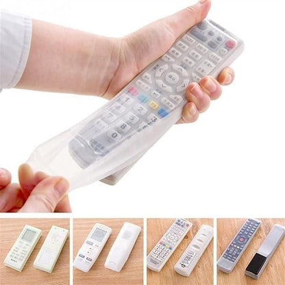 Transparent Silicone TV/AC Remote Cover Dustproof (Pack of 3)