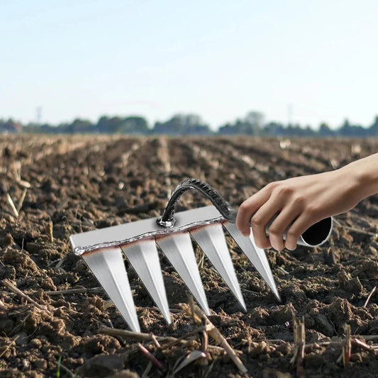 TerraClaw Pro™ - 5 Teeth Carbon Steel Weeding Tool🌱 | Flat 50% Off 🔥