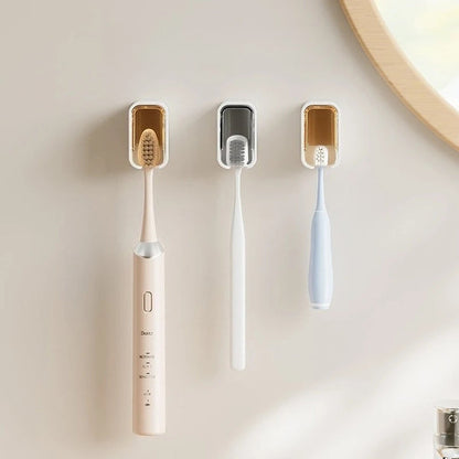 HygieneDome Pro™ – Self-Adhesive Dustproof Toothbrush Holder (Set of 4)