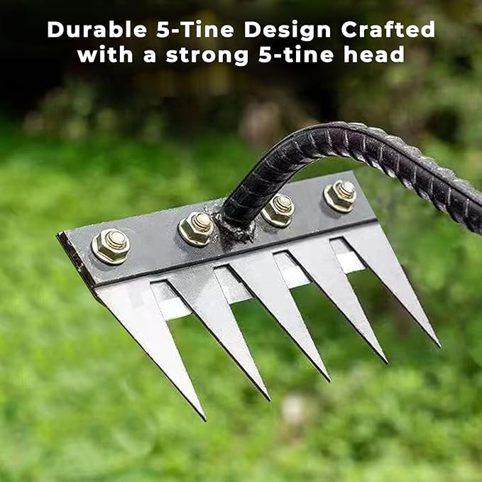 TerraClaw Pro™ - 5 Teeth Carbon Steel Weeding Tool🌱 | Flat 50% Off 🔥