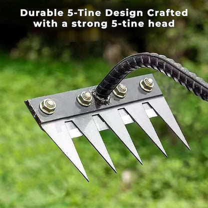 TerraClaw Pro™ - 5 Teeth Carbon Steel Weeding Tool🌱 | Flat 50% Off 🔥