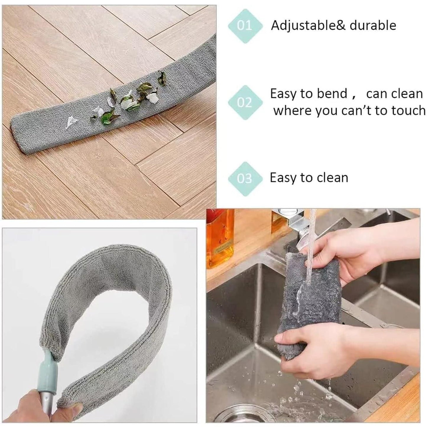 Multipurpose Retractable Gap Dust Cleaner