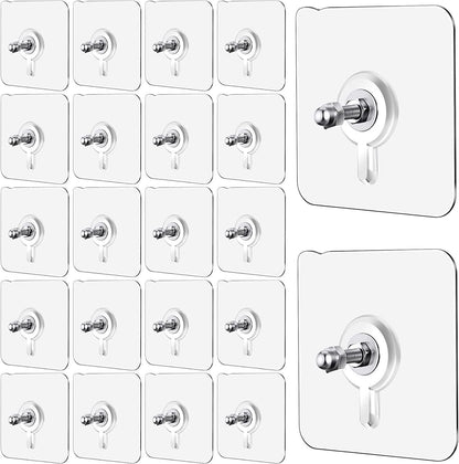 Sturdy Wall Mount Screw Hooks (Pack of 10) – Ideal for Kitchen, Bathroom & More