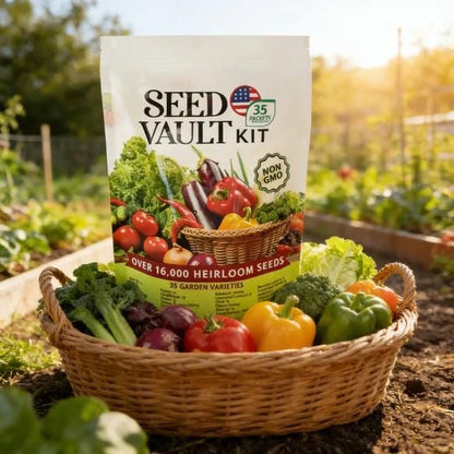 35-Pack Heirloom Vegetable Seed Kit | USA Imported, Non-GMO & High Yield