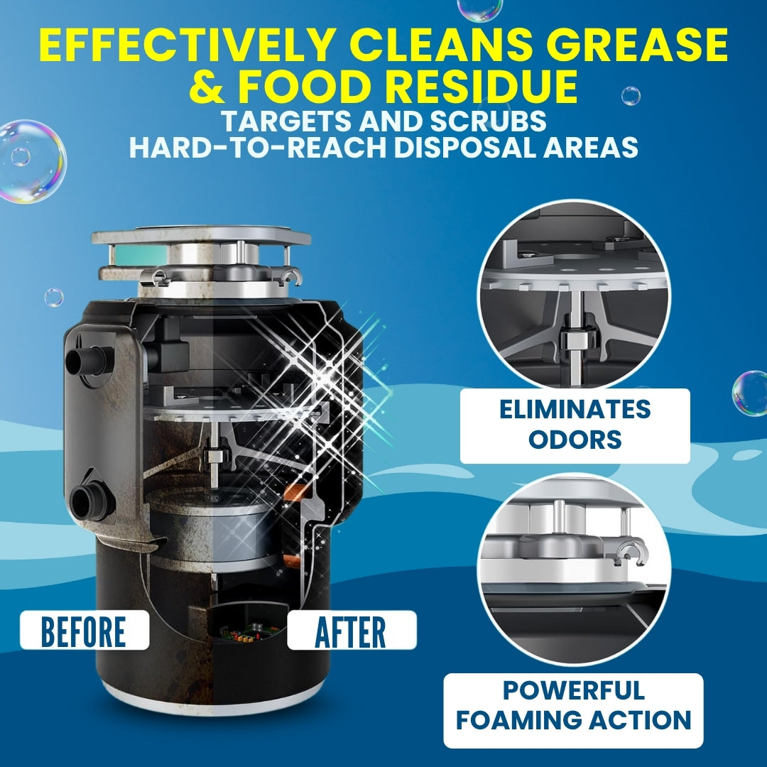 LemonBlast™ Drain Foam Tablets (Pack of 24) | Removes Odor & Blockage | 🔥 FLAT 50% OFF