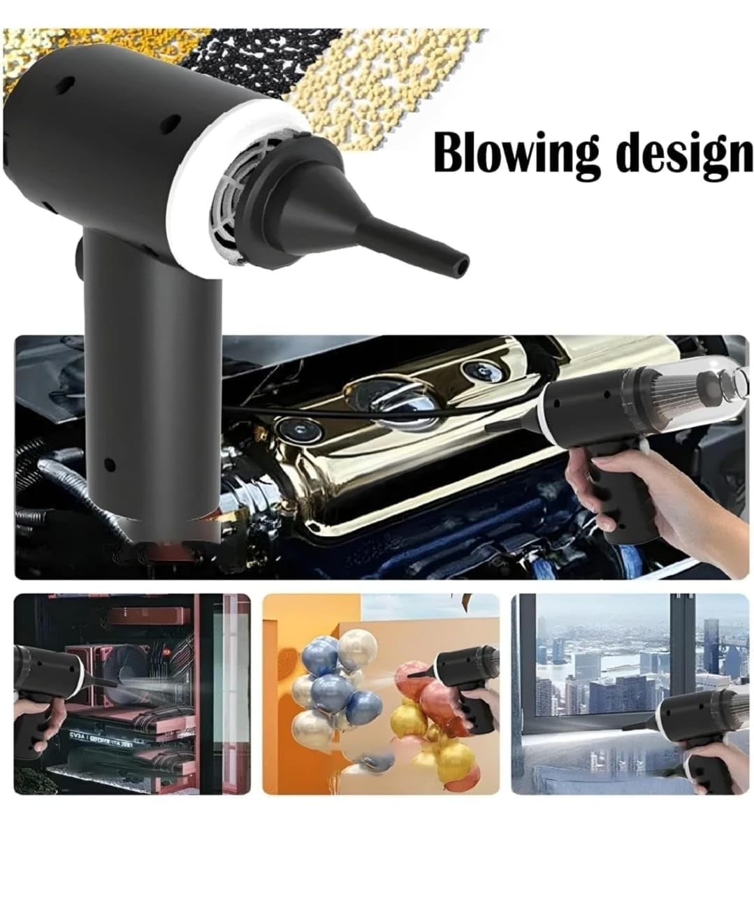 [UPGRADED] Wireless Powerful Car/Home Vacuum Cleaner
